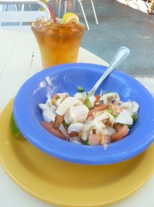 Roger's Lunch: Conch Salad & Rum Punch